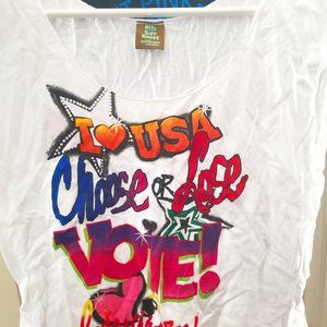 2004 MTV Patricia Fields Vote sleeveless shirt